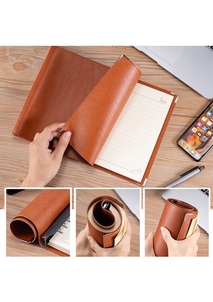 D1 B5 Yatay Gevşek Yaprak Defter Not Defteri Yumuşak Deri Plan Kitabı Cornell Not Defteri Yaratıcı Zihin Haritası Dizüstü Hediye Ofis Malzemeleri (Yurt Dışından) modelleri