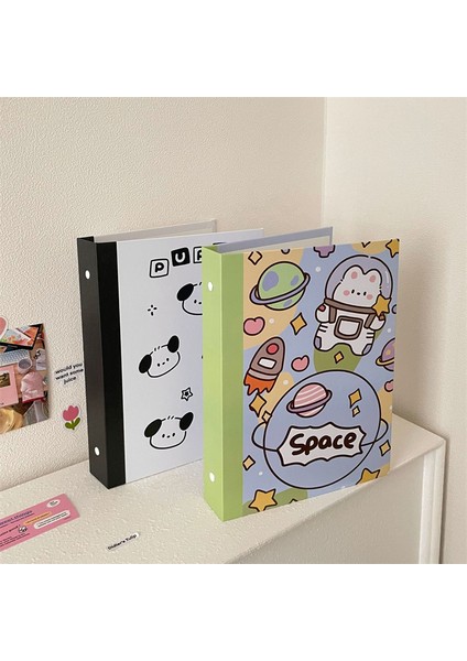 A5 Kapak Kawaii A5 Bağlayıcı Kitap Defter Fotocard Toplamak Idol Albümü Günlük Kağıt Kapak Değiştirilebilir Kartpostallar Depolama Okul Kırtasiye (Yurt Dışından)