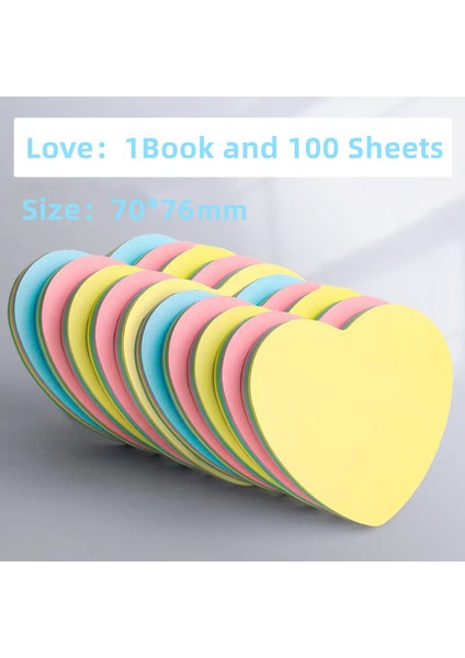 BEARS100SHEETS 100 Sayfa Yaratıcı Renkli Kendinden Yapışkanlı Not Defteri Öğrenci Profesyonel Not Kağıdı (Yurt Dışından) indirimleri