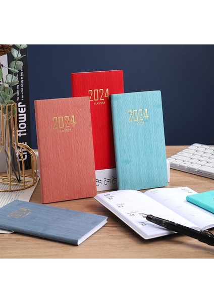 Kitaplar Program A6 2024 Gündem Defter A6 Papelaria 365 Gün Planlayıcı Takvim Ofis Not Defteri Günlük Caderno Cep Zeszyt Deri Kitaplar Program (Yurt Dışından)