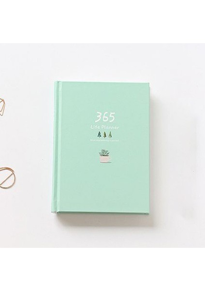 Açık Yeşil 365 Planlayıcı Gündem Defter Renkli Iç Sayfa Çizim Yıllık Günlük Plan Dergisi Günlük Kitap Kayıt Hayat Kırtasiye Hediyeler (Yurt Dışından)