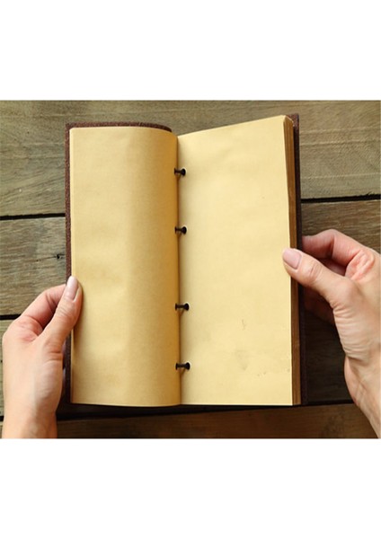 Mavi A5 Vintage Deri Defter Kraft Kağıt Iç Sayfa Kitap Pu Ipli Kitapçık Defter Günlüğü Defter (Yurt Dışından) fırsatları