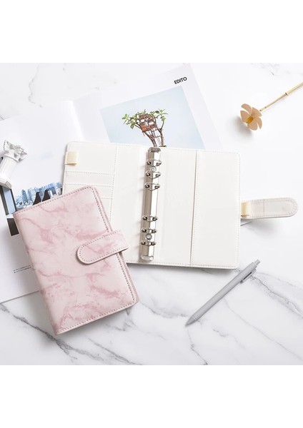 Pembe Kural A6 2023 Yeni A6 Mermer Pu Ciltli Defter Dıy Ciltli Defter Kapağı Günlüğü Gündem Planlayıcısı Kağıt Kapak Okul Kırtasiye (Yurt Dışından) fırsatları