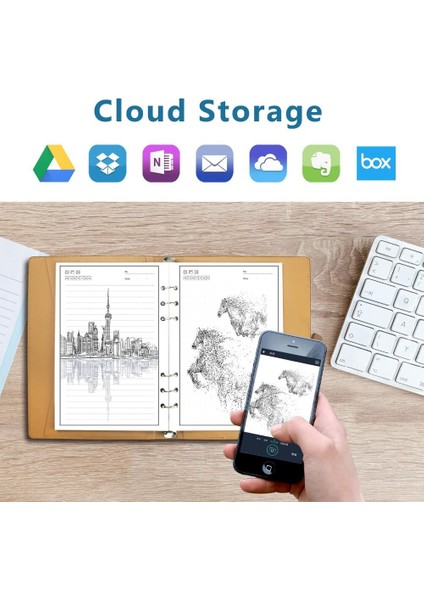 Kahverengi A5SU Geçirmez ve Silinebilir Smartbook Yazma Gevşek Yapraklı Biary Taş Kağıt Iş Ofisi Okul Kaynağı Çizim 50 Sayfa Defter (Yurt Dışından)
