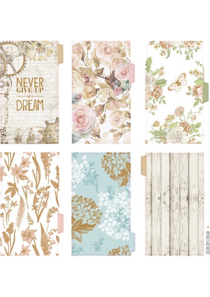 Endeks Böl A6 A6 Küçük Papatya Dizüstü Şeffaf 6 Halka Bağlayıcı Dosya Klasörü Gevşek Yaprak Halka Bağlayıcı Kawaii Okul Ofis Malzemeleri (Yurt Dışından)