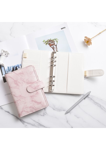 Pembe A6 2023 Yeni A6 Mermer Pu Ciltli Defter Dıy Ciltli Defter Kapağı Günlüğü Gündem Planlayıcısı Kağıt Kapak Okul Kırtasiye (Yurt Dışından) fırsatları