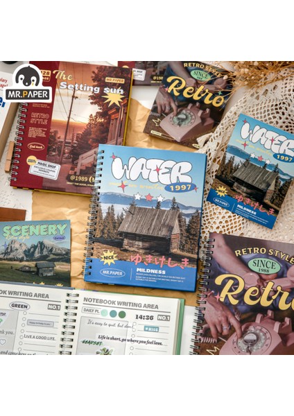 S19670-3 Mr.paper 4 Tasarım Ins Tarzı Defter Bobin Kitap Retro El Yazısı Defter Planlayıcısı Okul Malzemeleri Kore Kırtasiye Dergileri (Yurt Dışından) fiyatları