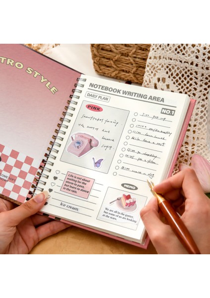 S19670-3 Mr.paper 4 Tasarım Ins Tarzı Defter Bobin Kitap Retro El Yazısı Defter Planlayıcısı Okul Malzemeleri Kore Kırtasiye Dergileri (Yurt Dışından) fırsatları