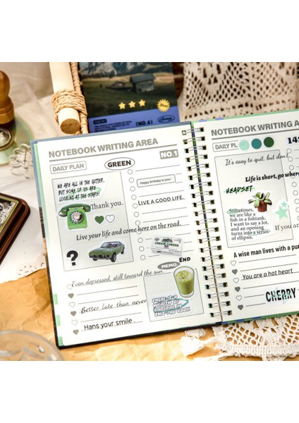 S19670-3 Mr.paper 4 Tasarım Ins Tarzı Defter Bobin Kitap Retro El Yazısı Defter Planlayıcısı Okul Malzemeleri Kore Kırtasiye Dergileri (Yurt Dışından) indirimleri