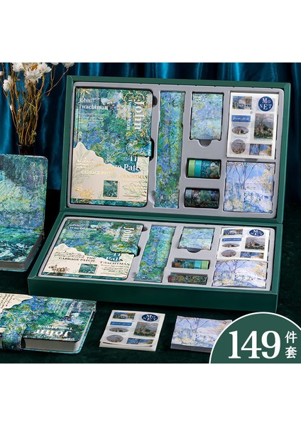 Mavi Yağlıboya Dizüstü Hediye Kutu Seti Ciltli Manyetik Toka Dizüstü Günlüğü Kitap Dergiler Planlayıcısı Kawaii Kırtasiye (Yurt Dışından) fiyatları