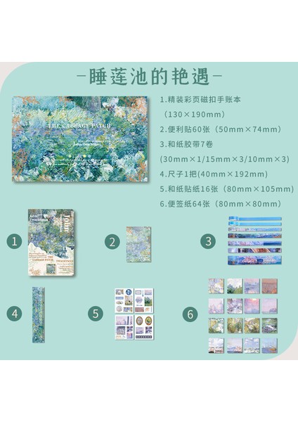 Mavi Yağlıboya Dizüstü Hediye Kutu Seti Ciltli Manyetik Toka Dizüstü Günlüğü Kitap Dergiler Planlayıcısı Kawaii Kırtasiye (Yurt Dışından) fırsatları