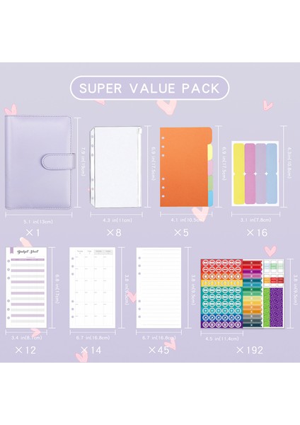 Pembe A6 A6 Pu Ciltli Defter Öğrenci Yaratıcı Bütçe Fatura Organizatör Kitap Gevşek Yaprak Haftalık Aylık Planlayıcı Gündem Ofis Arzı Yeni (Yurt Dışından) modelleri
