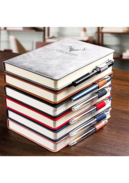 Auburn A5 360 Sayfa Süper Kalın Deri A5 Defter Günlük Iş Ofis Çalışma Defterleri Not Defteri Günlüğü Okul Malzemeleri (Yurt Dışından) fiyatları