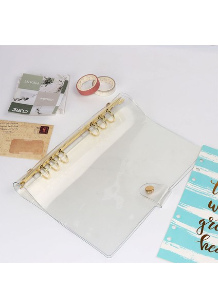 Altın A5 A6/a5 Gül Altın Mor Mavi Işıltılı Bling Binder Defter Kapağı Günlüğü Gündem Planlayıcısı Kağıt Kapak Okul Kırtasiye (Yurt Dışından)
