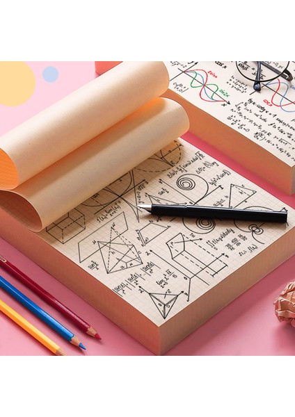 100 Sayfa Boş 2022 Taslak Kağıt Öğrencilerin Eskiz Defteri Taslaklar Matematiksel Izgara Rendering Kağıdı Kağıt Boş Boyama Kitabı Nokta Vuruşlu Defter (Yurt Dışından)