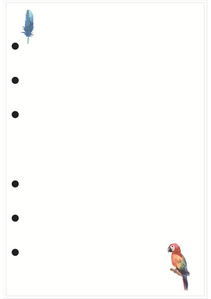 Boş A7 Toplam 90 Sayfa 45 Sayfa Kawaii A5 A6 Gevşek Yaprak Defter Kağıdı Dolum Spiral Ciltleyici Dizin Iç Sayfalar Aylık Haftalık Günlük Planlayıcı Gündem A7 (Yurt Dışından)