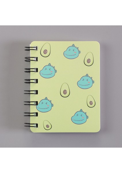 5 Avokado A7 80 Sayfa Kore A7 Rollover Bobin Dizüstü Öğrenci Taşınabilir Mini Pocketbook Karikatür Not Defteri Ofis Okul Malzemeleri Dergiler Kawaii (Yurt Dışından)