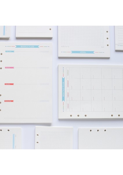 Yapılacaklar Listesi Kağıt Yeniden Doldurma Planlayıcısı Ciltleyici A6 Gevşek Yaprak Defter Ekleri Çizgili Çizgili Kağıtlar Yedekler A5 Doldurulabilir Izgara Geniş Kolej Delikli Halka (Yurt Dışından) indirimleri