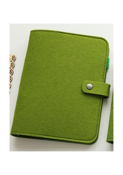 Yeşil A5 A5 A6 Keçe Kabuk Kumaş Defter Gevşek Yaprak Defter Kağıdı Planlayıcısı Iç Sayfa Telli Defter Kırtasiye Hediye Gezgin Dergisi (Yurt Dışından)