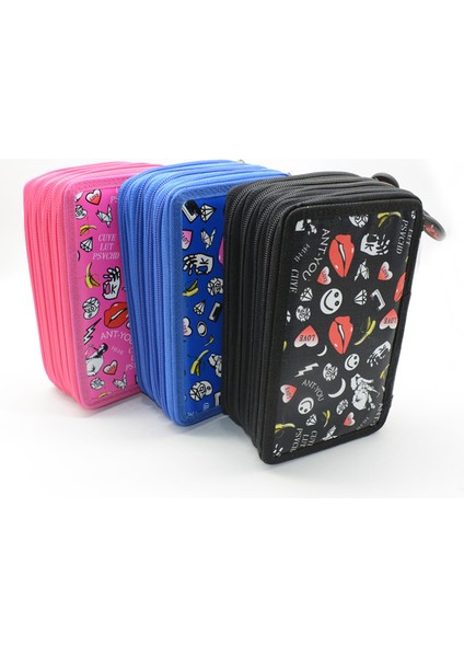 N 72 Delik Kawaii Kalem Kutusu Sanat Kalem Kutusu Büyük Kapasiteli Sevimli Okul Malzemeleri Trousse Kırtasiye Kalem Kutusu Öğrenci Kalem Kutuları (Yurt Dışından)