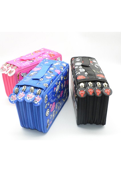 N 72 Delik Kawaii Kalem Kutusu Sanat Kalem Kutusu Büyük Kapasiteli Sevimli Okul Malzemeleri Trousse Kırtasiye Kalem Kutusu Öğrenci Kalem Kutuları (Yurt Dışından)