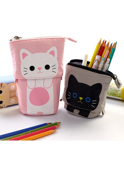Stil 02 Sevimli Kedi Okul Kalem Kutusu Kız Erkek Kalem Kutusu Tuval Kartuş Kalem Çantası Kawaii Unicorn Kalem Kutusu Kırtasiye Kore Ceza Kiti (Yurt Dışından) fırsatları