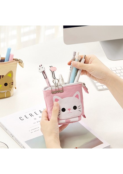 Stil 02 Sevimli Kedi Okul Kalem Kutusu Kız Erkek Kalem Kutusu Tuval Kartuş Kalem Çantası Kawaii Unicorn Kalem Kutusu Kırtasiye Kore Ceza Kiti (Yurt Dışından) indirimleri