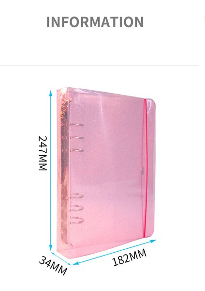 Dolum Kağıdı-Boş A5 Sharkbang A5 Glitter Ciltli Defter Fotoğraf Organizatör Gevşek Yaprak Günlüğü Mermi Pp Kollu Kitap Dergisi Gündemi Kırtasiye Toplayın (Yurt Dışından) indirimleri