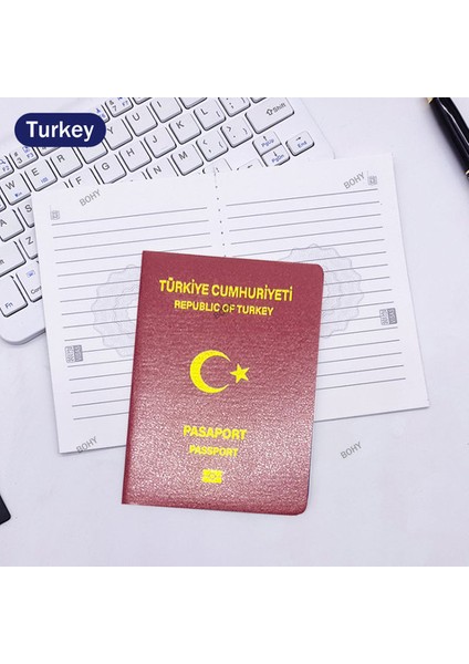 Türkiye 9X12.5 Kawaii 32 Ülke Yaratıcı Hediye Dergisi Filme Simülasyon Pasaportlar Mini Cep Not Defteri Hattı Dizüstü Sahne Kore Kırtasiye (Yurt Dışından)