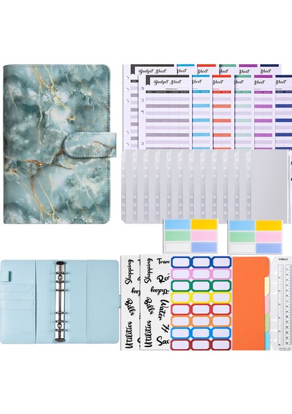 Yeşil Set A6 Şerit Mor Para Bütçe Planlayıcısı Bağlayıcı Fermuar Zarflar Bütçeleme Için Nakit Zarflar Bütçe Bağlayıcı Için Para Organizatör (Yurt Dışından) fiyatları