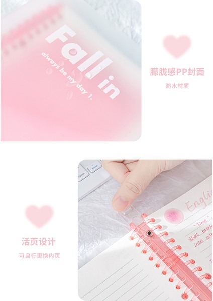 Mor B5 Şeffaf Kore Sevimli Günlük Defteri Dizüstü Gevşek Yapraklı Bağlayıcı Kawaii Dizüstü Gündem Organizatör Okul Kırtasiye (Yurt Dışından) indirimleri