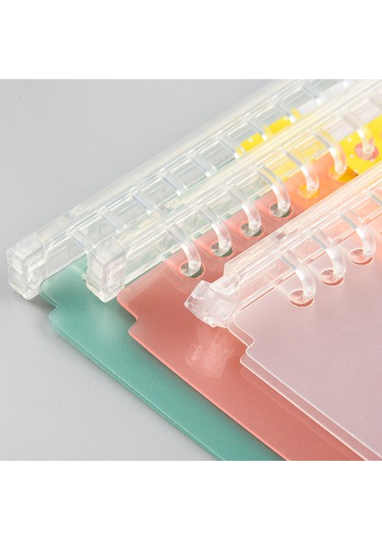 Plastik Klip B5 A5 B5 Orijinal 20/26 Delik Şeffaf Pp Gevşek Sac Bağlayıcı Daire Takvim Halka Defter Kapağı Günlüğü Haftalık Organizatör (Yurt Dışından) modelleri