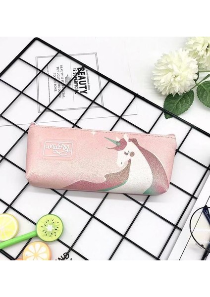 Stil 3 Kalem Kutusu Unicorn Kawaii Estuches Escolares Kalem Kılıfı Glitter Astuccio Kırtasiye Trousse Scolaire Kızlar Için Kalem Kutuları (Yurt Dışından)