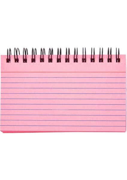 Pembe Çok Fonksiyonlu Mesaj Defteri Akademik Hafif Not Defteri Kütüphane Dizüstü Bilgisayarı Için Küçük Spiral Defter (Yurt Dışından)
