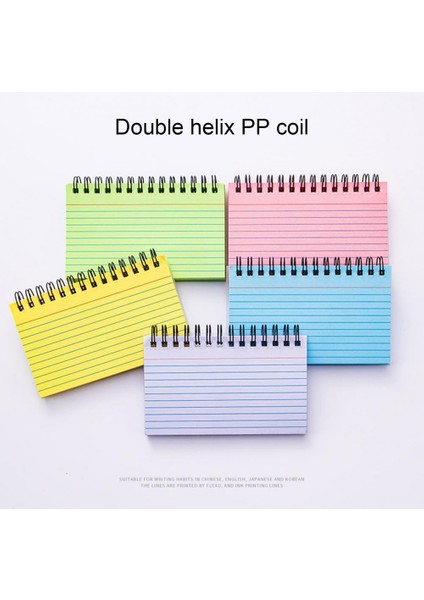 Pembe Çok Fonksiyonlu Mesaj Defteri Akademik Hafif Not Defteri Kütüphane Dizüstü Bilgisayarı Için Küçük Spiral Defter (Yurt Dışından)