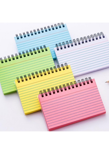 Pembe Çok Fonksiyonlu Mesaj Defteri Akademik Hafif Not Defteri Kütüphane Dizüstü Bilgisayarı Için Küçük Spiral Defter (Yurt Dışından)