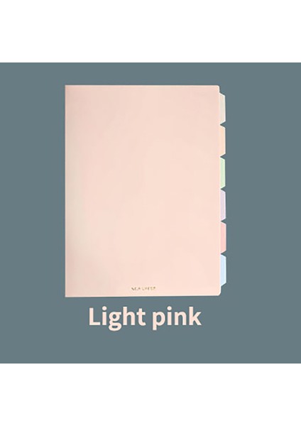 Açık Pembe B5 A5/b5 Morandi Gevşek Yaprak Defter Pvc Kapak Bağlayıcı 60 Sayfa Hattı Doldurulabilir Ofis Okul Dergisi Malzemeleri Kırtasiye (Yurt Dışından)