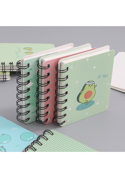 10 Dinozor A7 80 Sayfa Kore A7 Rollover Bobin Dizüstü Öğrenci Taşınabilir Mini Pocketbook Karikatür Not Defteri Ofis Okul Malzemeleri Dergiler Kawaii (Yurt Dışından)