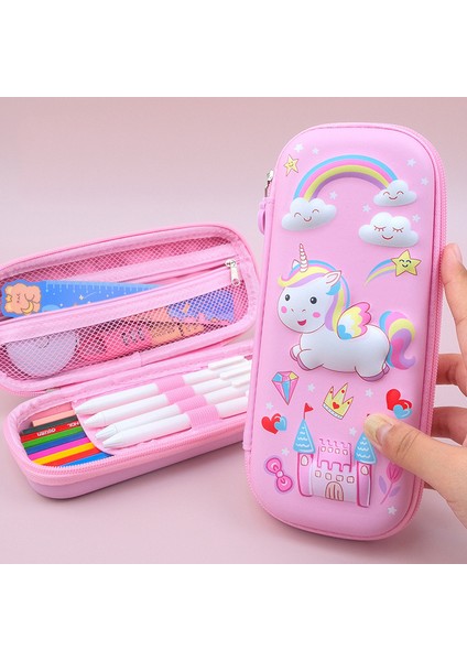 Normal Model Uzay Kalem Kutusu Okul Malzemeleri Unicorn Kalem Kutusu Estuches Escolares 3D Kalem Kutusu Trousse Kawaii Kırtasiye Kalemlik Kalem Kutusu (Yurt Dışından)