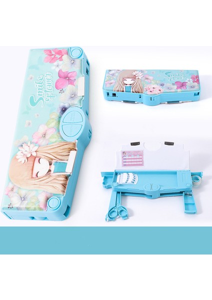 Malzeme Escolar Kalem Kutuları Durumda Malzeme Escolar Unicorn Kawaii Estuche Kırtasiye Okul Malzemeleri Trousse Scolaire Sevimli Çok Fonksiyonlu Kalem Kutusu (Yurt Dışından)