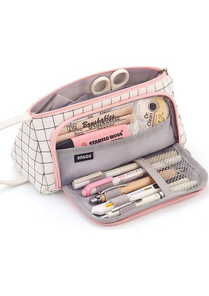 Kadife Pembe Renkli Sevimli Kalem Kutusu Kalem Kutusu Okul Çantası Kawaii Büyük Kapasiteli Kalem Çantası Kalemler Okul Kalem Kutusu Kırtasiye Papeleria (Yurt Dışından) fiyatları