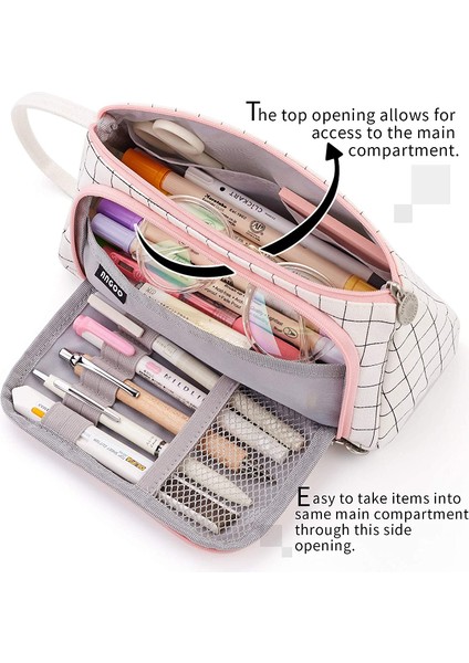 Kadife Pembe Renkli Sevimli Kalem Kutusu Kalem Kutusu Okul Çantası Kawaii Büyük Kapasiteli Kalem Çantası Kalemler Okul Kalem Kutusu Kırtasiye Papeleria (Yurt Dışından) indirimleri