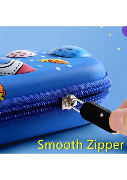 Uzay Gemisi 1 Kalem Kutusu Kawaii Okul Kalem Kutuları Kırtasiye Estuche 3D Uzay Kalem Kutusu Unicorn Okul Malzemeleri Trousse Scolaire Kalem Kutusu (Yurt Dışından)