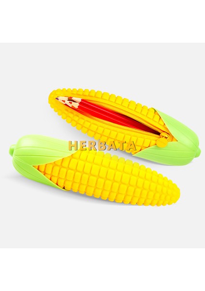 Sarı Simülasyon Mısır Şekli Silikon Kalem Kutusu Kalem Çantaları Dörtlü Kalem Çantası Öğrenci Kırtasiye Okul Malzemeleri Depolama Cartuchera (Yurt Dışından) modelleri