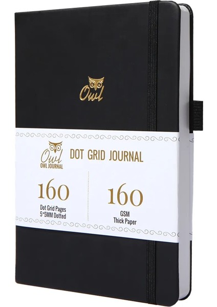 Turuncu Nokta Izgaralı Sayfalar Buke Noktalı Günlük Nokta Izgaralı Defter Sketcbook - Pu Deri, 160GSM Kalın Kağıt, Iç Cep, Elastik Kapatma, Kalemlik (Yurt Dışından)