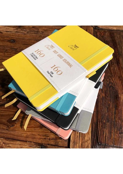 Turuncu Nokta Izgaralı Sayfalar Buke Noktalı Günlük Nokta Izgaralı Defter Sketcbook - Pu Deri, 160GSM Kalın Kağıt, Iç Cep, Elastik Kapatma, Kalemlik (Yurt Dışından)
