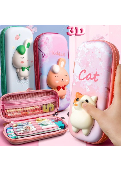 Stil 4 Sevimli Kalem Kutusu Kawaii Kırtasiye Kalem Kutuları 3D Hayvan Sakura Kalem Kutusu Estuches Escolar Kalemlik Okul Malzemeleri Kalem Kutusu (Yurt Dışından) fiyatları