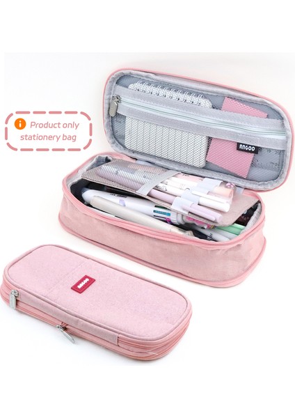 Koyu Pembe Kawaii Yeşil Kalem Kutuları Büyük Kapasiteli Kalem Çantası Kılıfı Hediye Kız Için Ofis Öğrenci Koleji Kırtasiye Organizatör Okul Malzemeleri (Yurt Dışından)