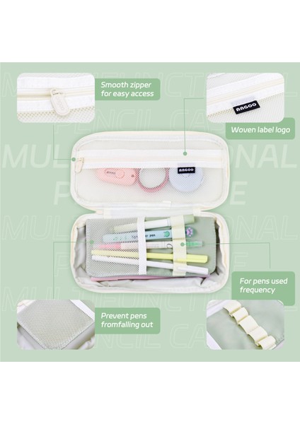 Koyu Pembe Kawaii Yeşil Kalem Kutuları Büyük Kapasiteli Kalem Çantası Kılıfı Hediye Kız Için Ofis Öğrenci Koleji Kırtasiye Organizatör Okul Malzemeleri (Yurt Dışından) modelleri