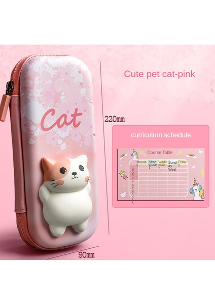 Stil 2 Kedi Kalem Kutusu Kawaii Kırtasiye Kalem Kutusu Estuches Escolar 3D Sevimli Kalem Kutusu Kalem Kutusu Kalemlik Okul Malzemeleri Kalem Kutusu (Yurt Dışından)
